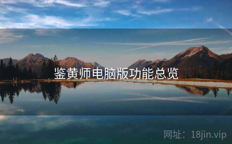鉴黄师电脑版功能总览