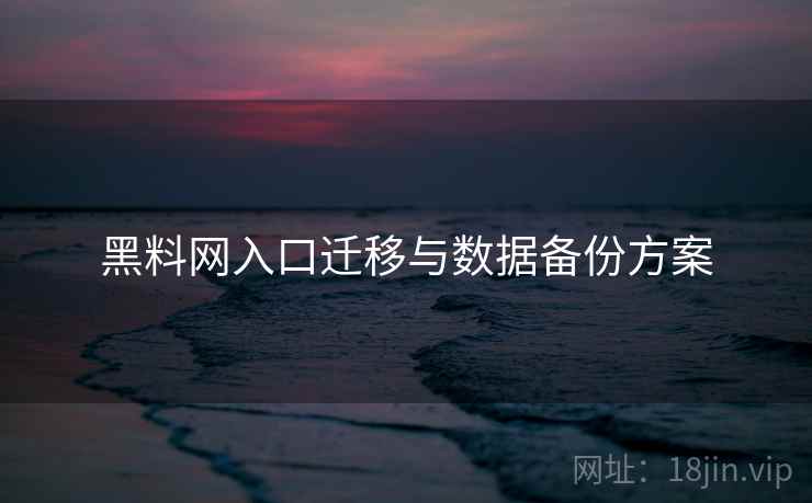 黑料网入口迁移与数据备份方案