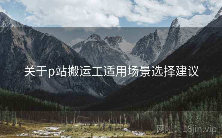 关于p站搬运工适用场景选择建议