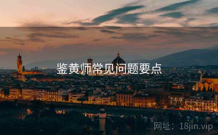 鉴黄师常见问题要点