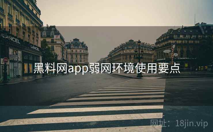 黑料网app弱网环境使用要点